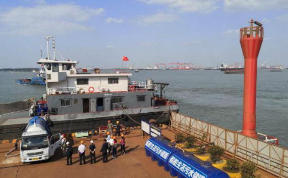 长江干2022世界杯买球入口线船舶水污染物实现全链条监管和上岸处置